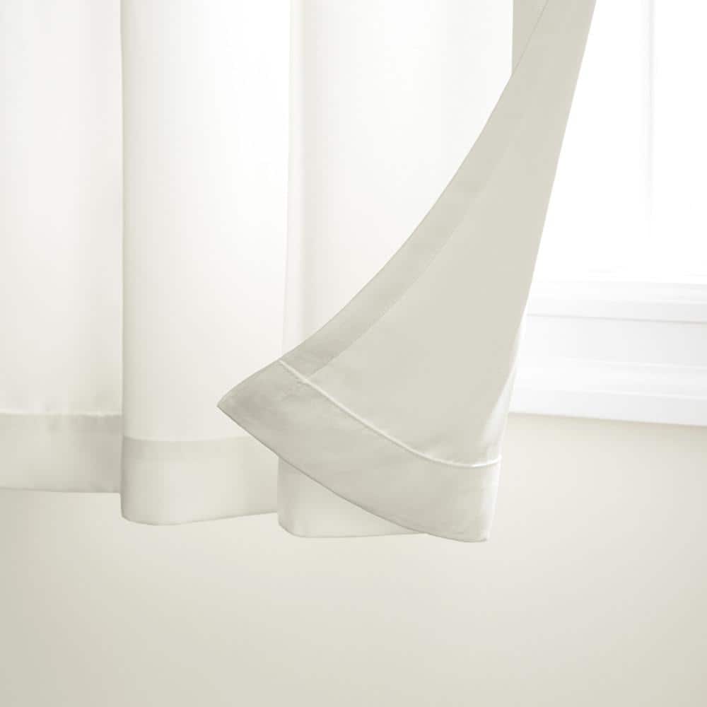 Vanilla Light-Filtering Polyester Grommet Curtain Panels, 54x96