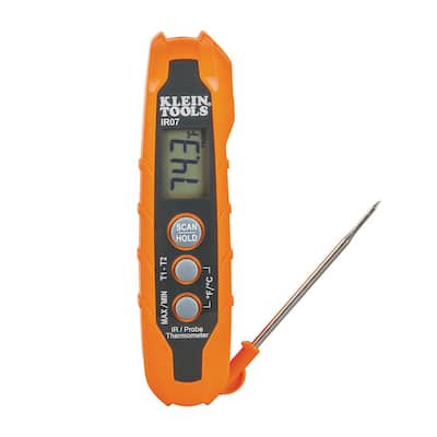 Dual Infrared and Probe Thermometer