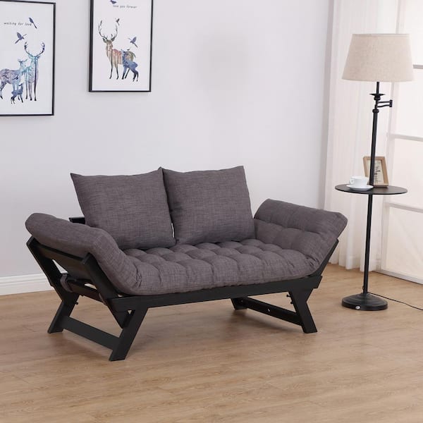 Ashby Chenille Fabric 3 SEATER Sofa Set Black