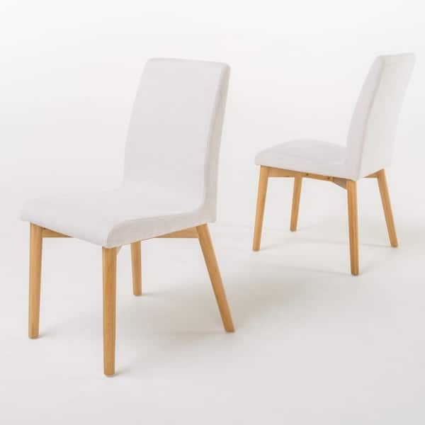 Noble House Helen Light Beige Dining Chairs (Set of 2)
