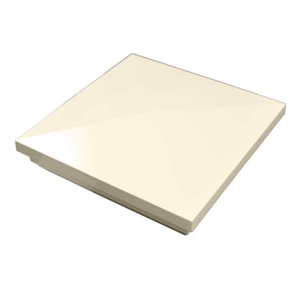 Weatherables 5 in. x 5 in. Beige Vinyl New England Post Cap