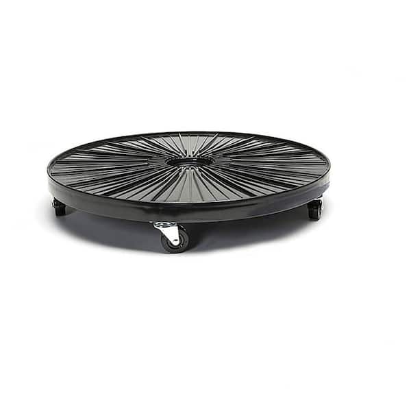 Devault Enterprises 24 in. Dia x 4 in. H HDPE Black Hydro Plant