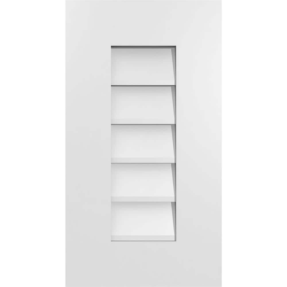 12 in. x 22 in. Rectangular White PVC Paintable Gable Louver Vent Non-Functional price history on PriceWatchPro