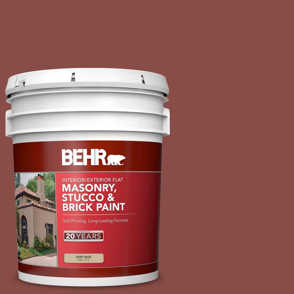 5 gal. #S150-6 Spiced Berry Flat Interior/Exterior Masonry, Stucco and Bric