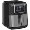 Brentwood Small 1400-Watt 4 qt. Black Electric Digital Air Fryer with  Temperature Control 985117022M - The Home Depot