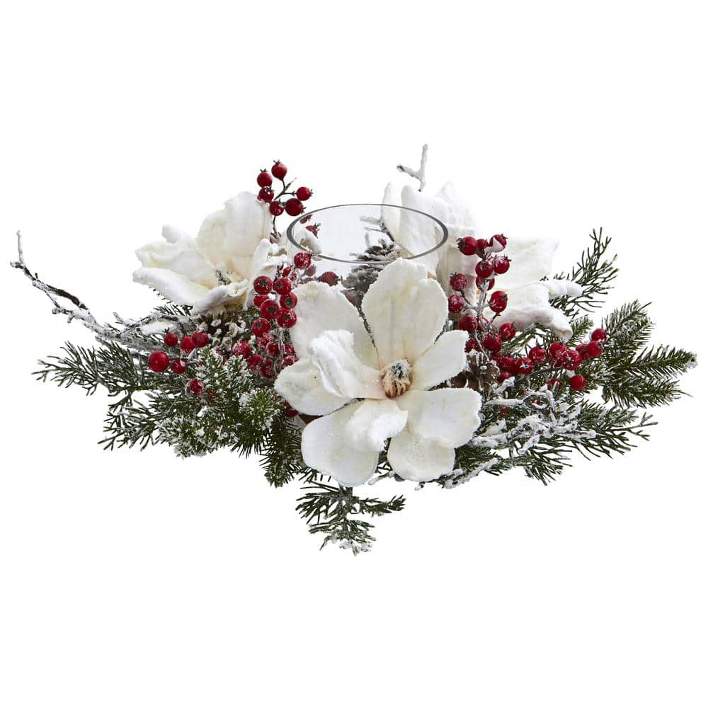 Artman Garden Magnolia Candle - Candela decorativa, 7x11,5 cm