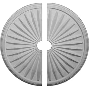 33-1/8 in. x 3-1/2 in. x 1-3/8 in. Leandros Urethane Ceiling Medallion, 2-Piece (Fits Canopies up to 5 in.)