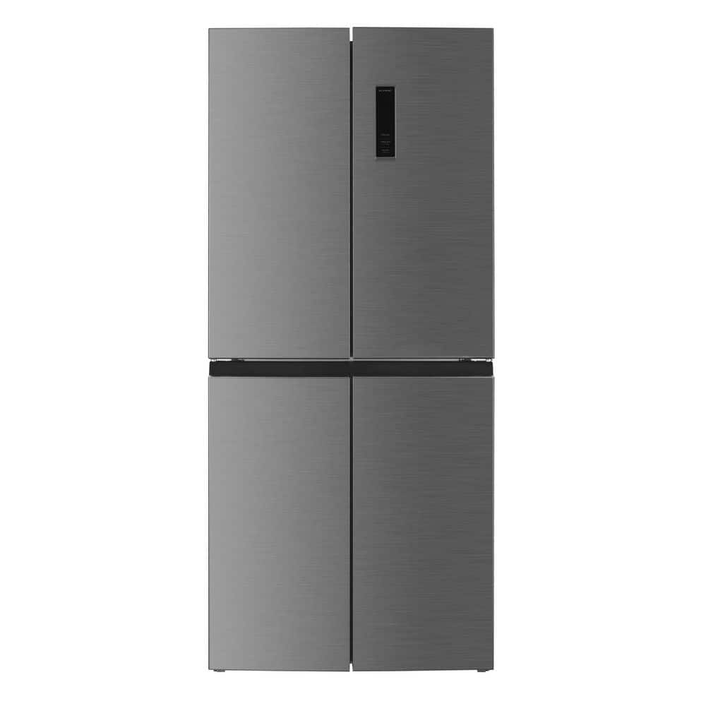 Impecca 14.9 cu. ft. 4-Door Multi-Door CounterDepth Refrigerator Stainless Steal, Silver