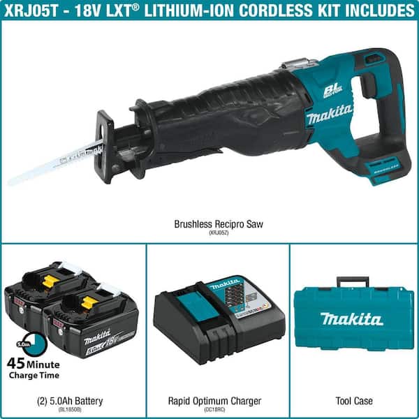 MAKITA XRJ05Z LXT Lithium-Ion Brushless Cordless Recipro Saw for sale online