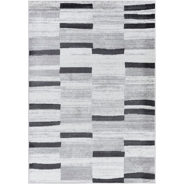 Monte Carlo MNC-2361 7 ft. x 102 in. Black Machine Woven Area Rug