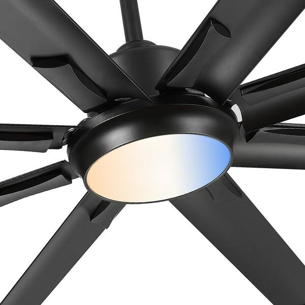 JAZAVA 72 in.Indoor Aluminum Black 100-240-Volt 107 RPM Industrial