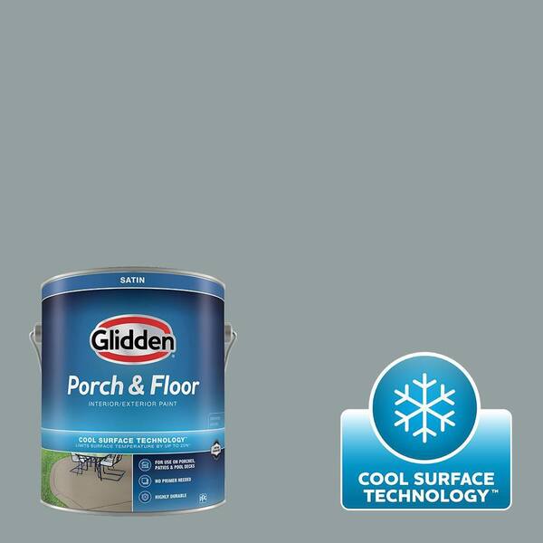 Glidden Porch and Floor 1 gal. PPG10364 After The Storm Satin Interior