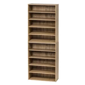 Ash Brown 5-Tier Multi-Purpose Organizer Shelf (23.14 in. L x 11.63 in. W x 31.51 in. H)