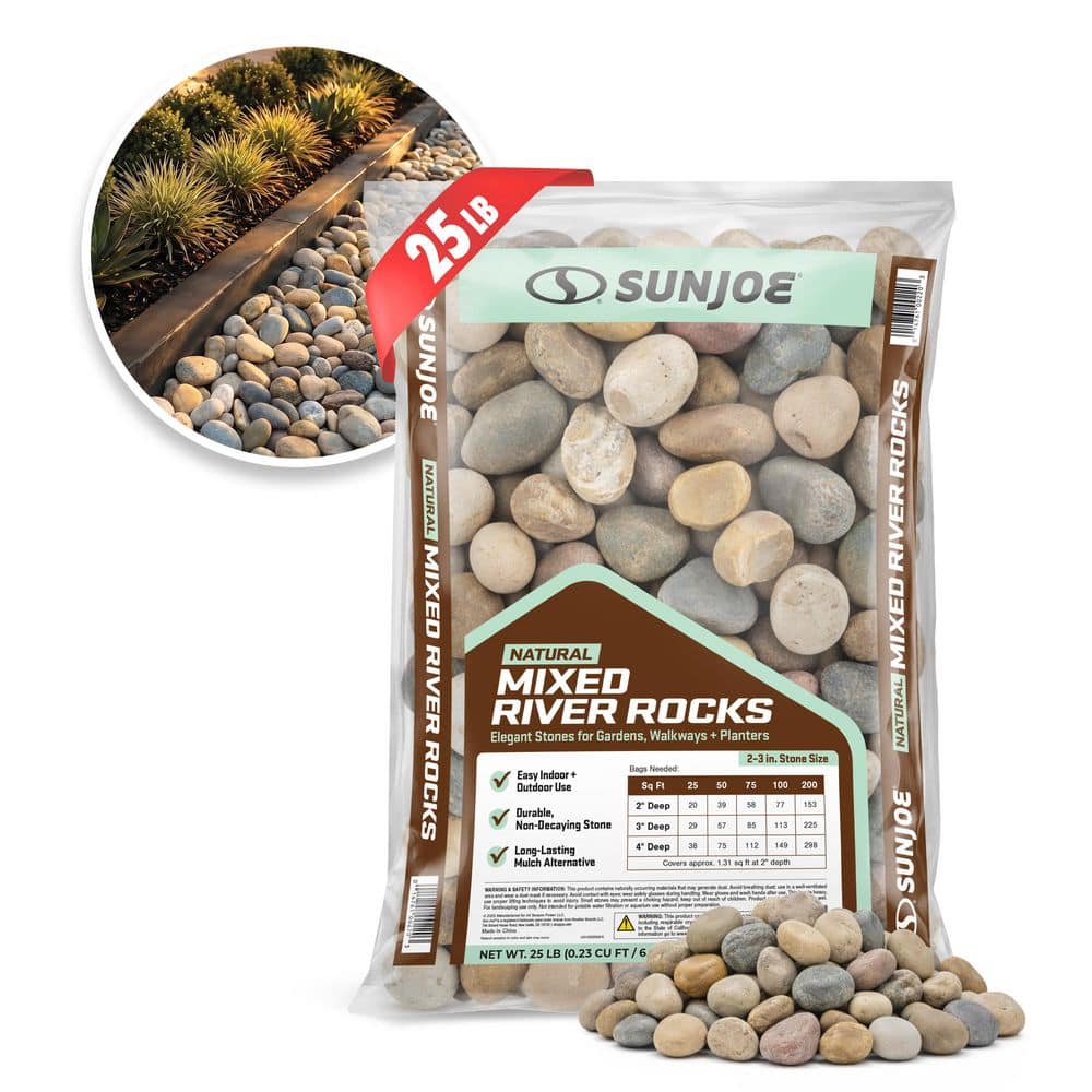 0.23 cu ft. Natural Mixed Decorative River Rocks, 2-3 in. Stone Size, 25-lb. Bag price history on PriceWatchPro