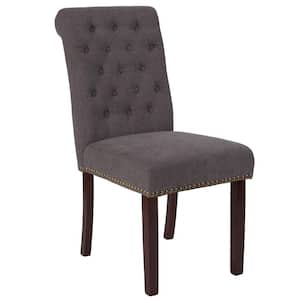 Hercules Dark Gray Fabric Parsons Chair