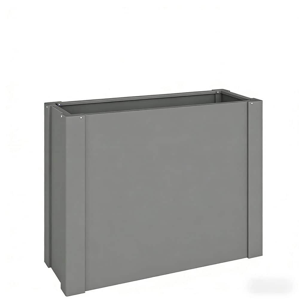 Gray Galvanized Steel Elevated Garden Bed Planter Box with Open-Bottom Design (31.5 in. L x 12.2 in. W x 24 in. H) price history on PriceWatchPro