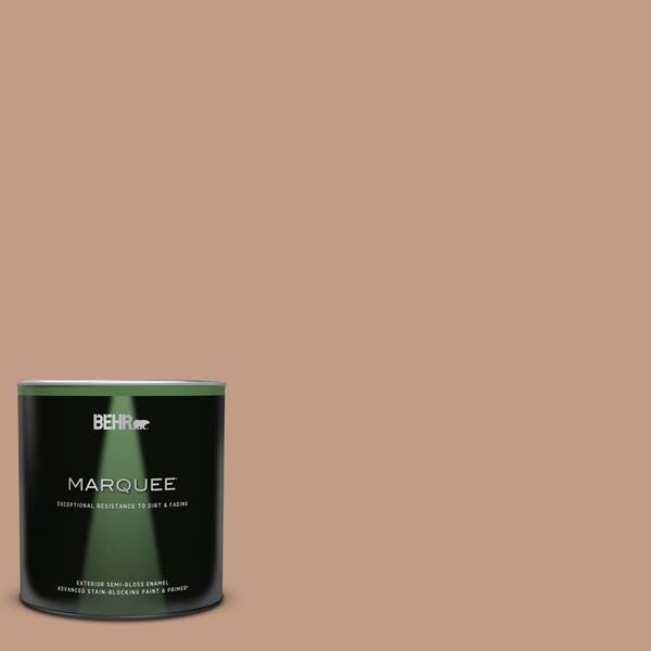 BEHR MARQUEE 1 qt. #S200-4 Chestnut Bisque Semi-Gloss Enamel Exterior Paint & Primer