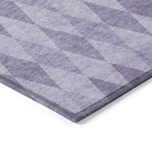 Chantille ACN561 Purple 2 ft. 6 in. x 3 ft. 10 in. Machine Washable Indoor/Outdoor Geometric Area Rug