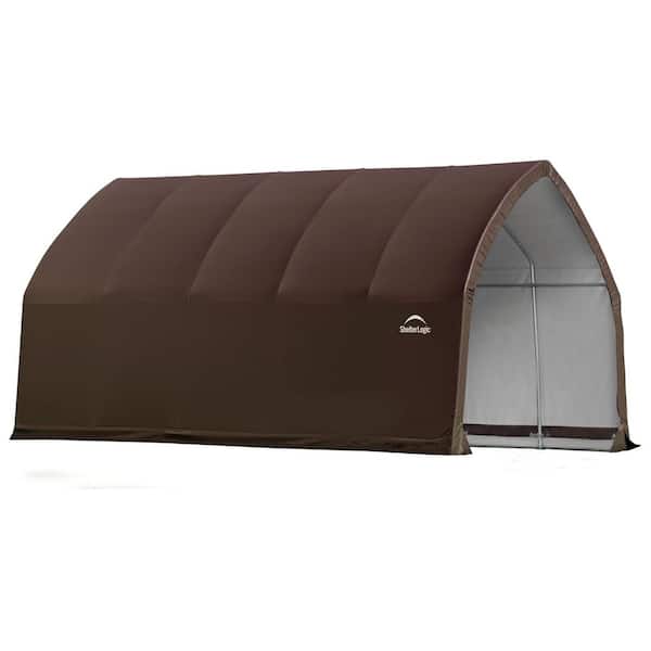 13 ft. x 20 ft. x 12 ft. Brown Polyethylene Alpine Shelter/ Garage