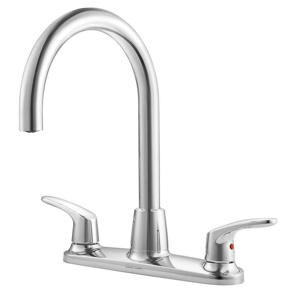 Polished Chrome High Arc Two-Handle Kitchen Faucet