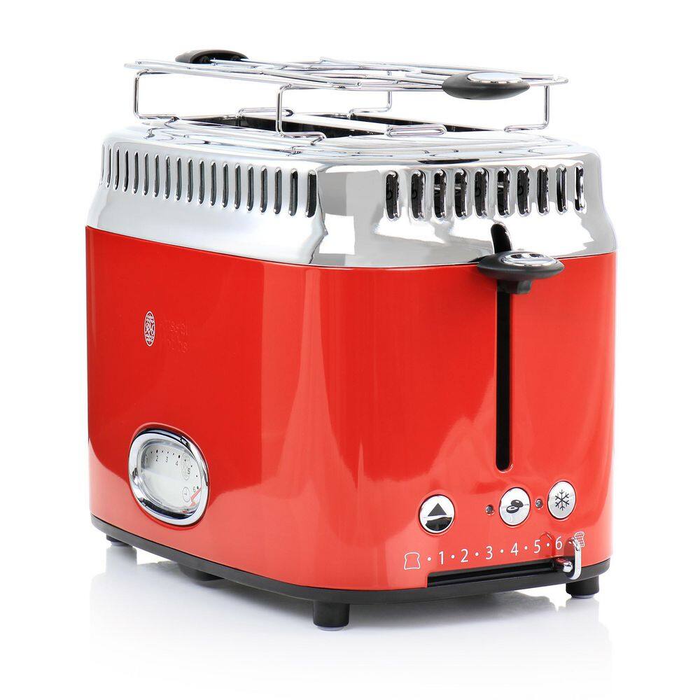  CLASSIC 2 SLICE STAINLESS STEEL TOASTER: Russel Hobbs Toaster:  Home & Kitchen