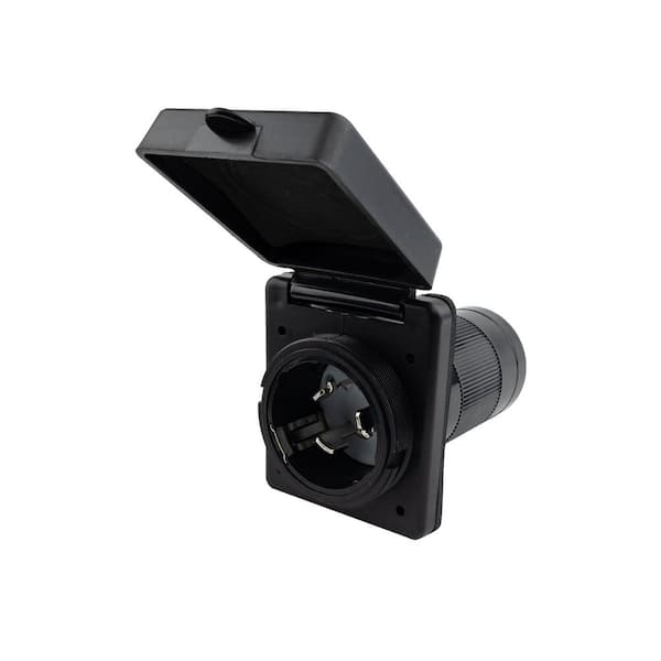 50 Amp 125-Volt Twist Lock RV Power Inlet