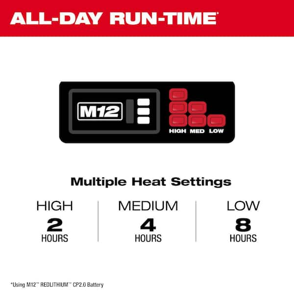 Milwaukee heated hot sale vest battery