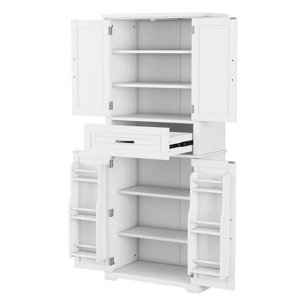 15.7 in. W x 30 in. D x 72 in. H White Linen Cabinet with Multi-Functional Storage price history on PriceWatchPro