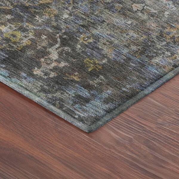 Mayfield Premium Machine Washable Abstract AMF2359 Plum 10 ft. x 14 ft. Area Rug