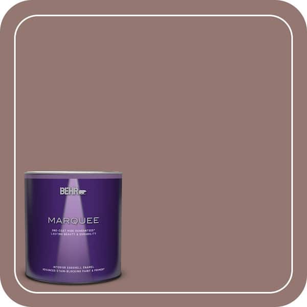 BEHR MARQUEE 1 qt. #710B-5 Milk Chocolate Eggshell Enamel Interior Paint & Primer