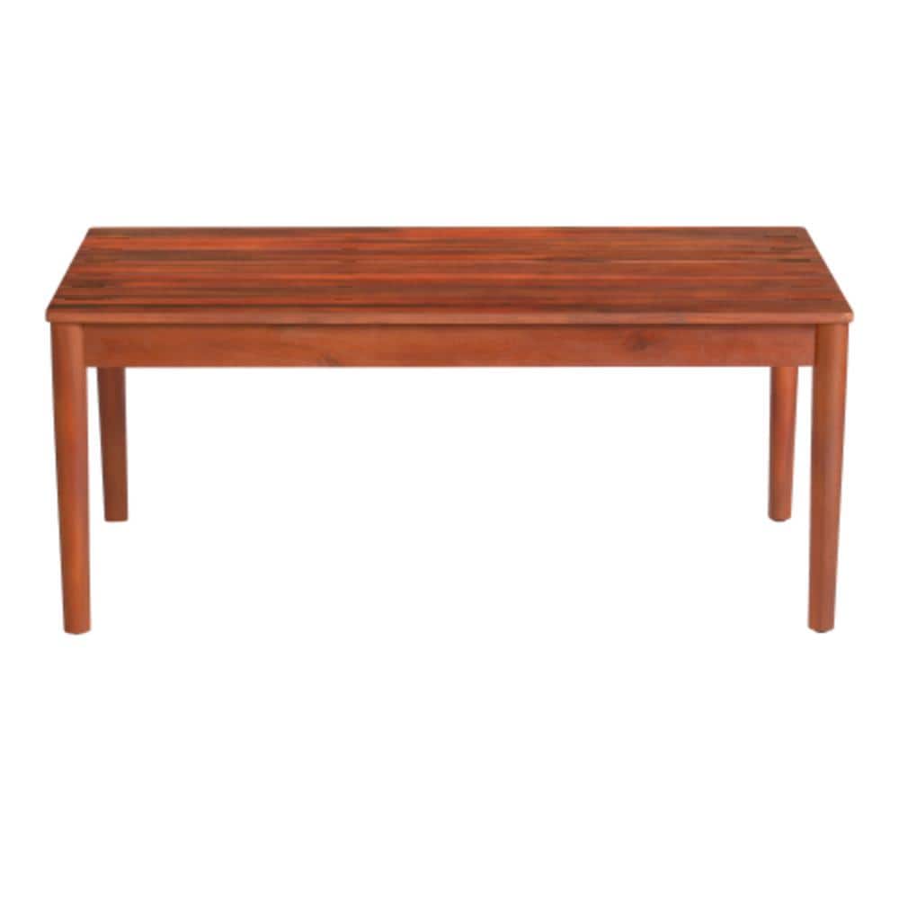 Mahogany Outdoor Coffee Table with Acacia Wood Tabletop, Weather Resistant price history on PriceWatchPro