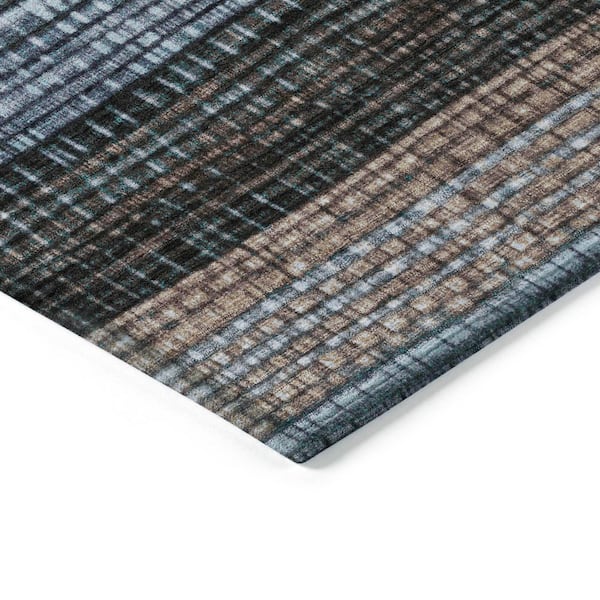 Chantille Machine Washable Indoor/Outdoor Abstract ACN1873 Teal 2 ft. x 3 ft. Accent Rug
