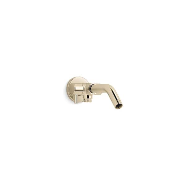 KOHLER Shower Arm with 2-Way Diverter in Vibrant French Gold