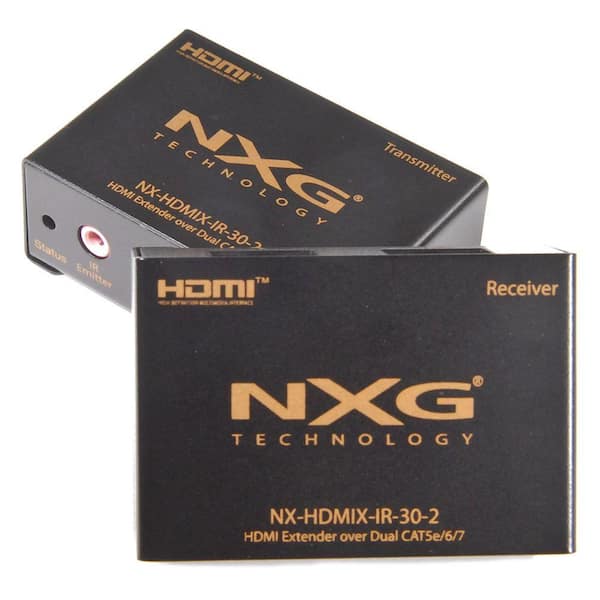NXG HDMI Extender Over Dual Cat 5e/6 with IR-1080p-DISCONTINUED