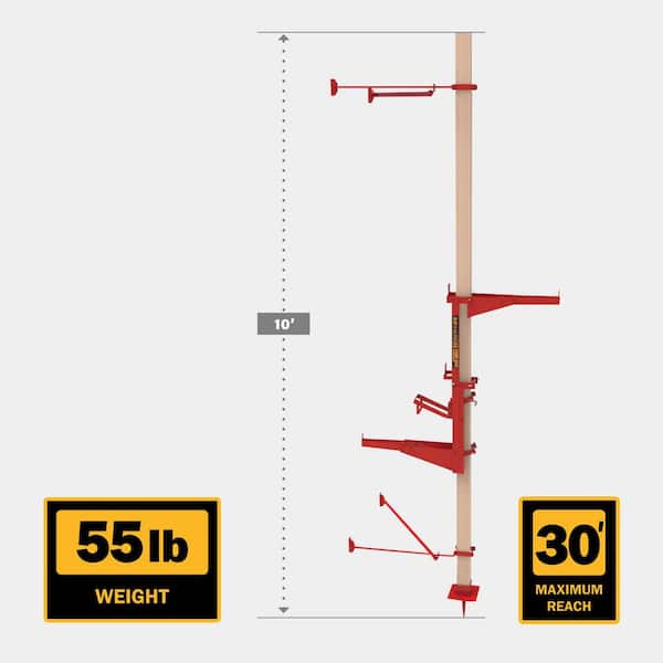 MetalTech Steel Pump Jack Scaffolding System with Workbench, Brace