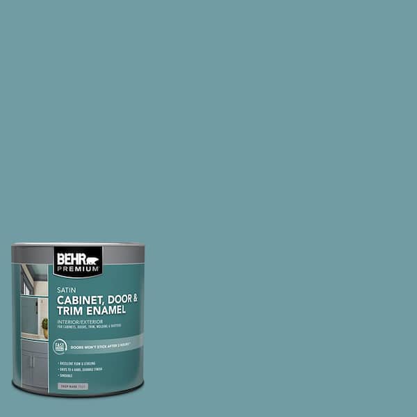 BEHR PREMIUM 1 qt. #PPU13-07 Voyage Satin Enamel Interior/Exterior Cabinet, Door & Trim Paint