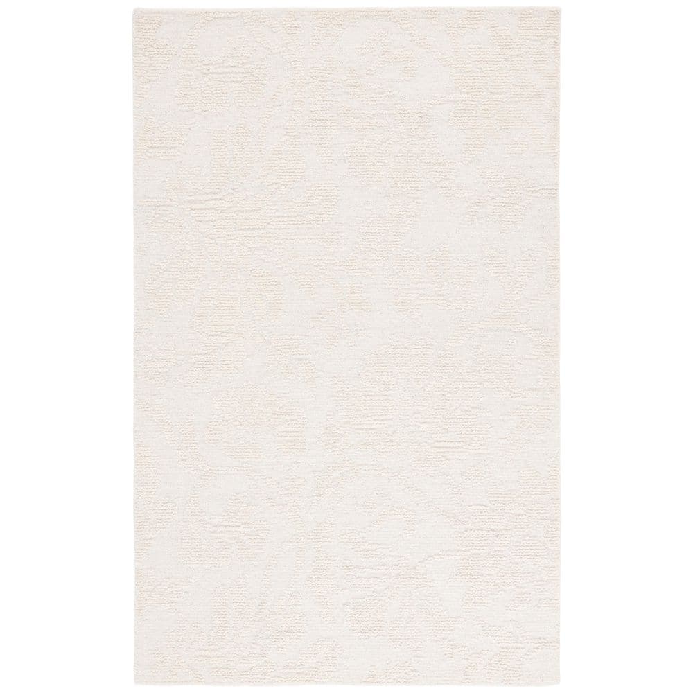 Jardin 3 ft. x 5 ft. Ivory Solid Floral Area Rug price history on PriceWatchPro