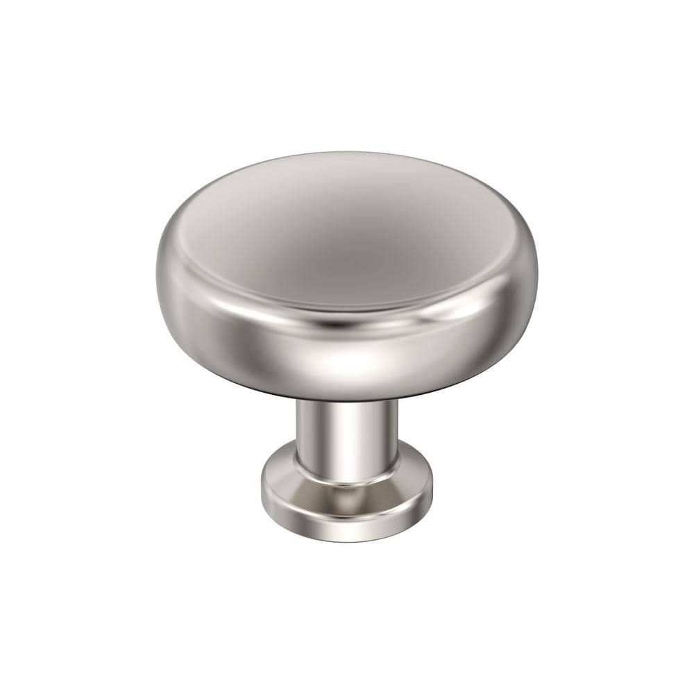 Factor 1-1/4 in. (32 mm) Modern Polished Nickel Round Cabinet Knob price history on PriceWatchPro