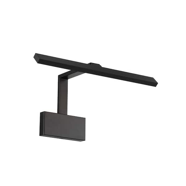 WAC Lighting Uptown 17 in. Black LED Adjustable Picture Light, 3000K