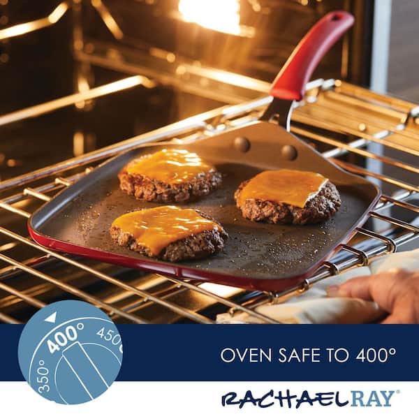 Rachael Ray Nonstick Bakeware Cookie Pan Set 3-Piece Gray with Sea Salt Gray S