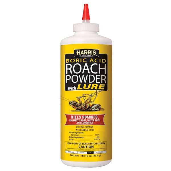 Harris 16 oz. Roach Killer Powder 99% Boric Acid with Lure