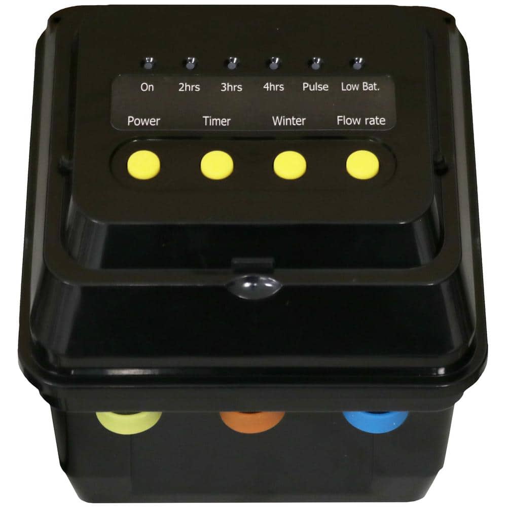 Solar Powered Black LED Pond Pump Kit with Battery