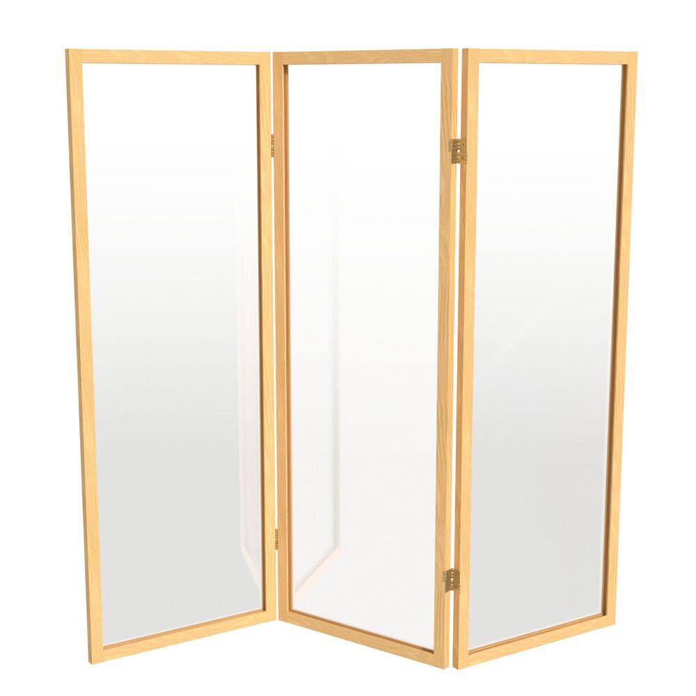 4 ft. Short Clear Plastic Partition Natural 3 Panel price history on PriceWatchPro