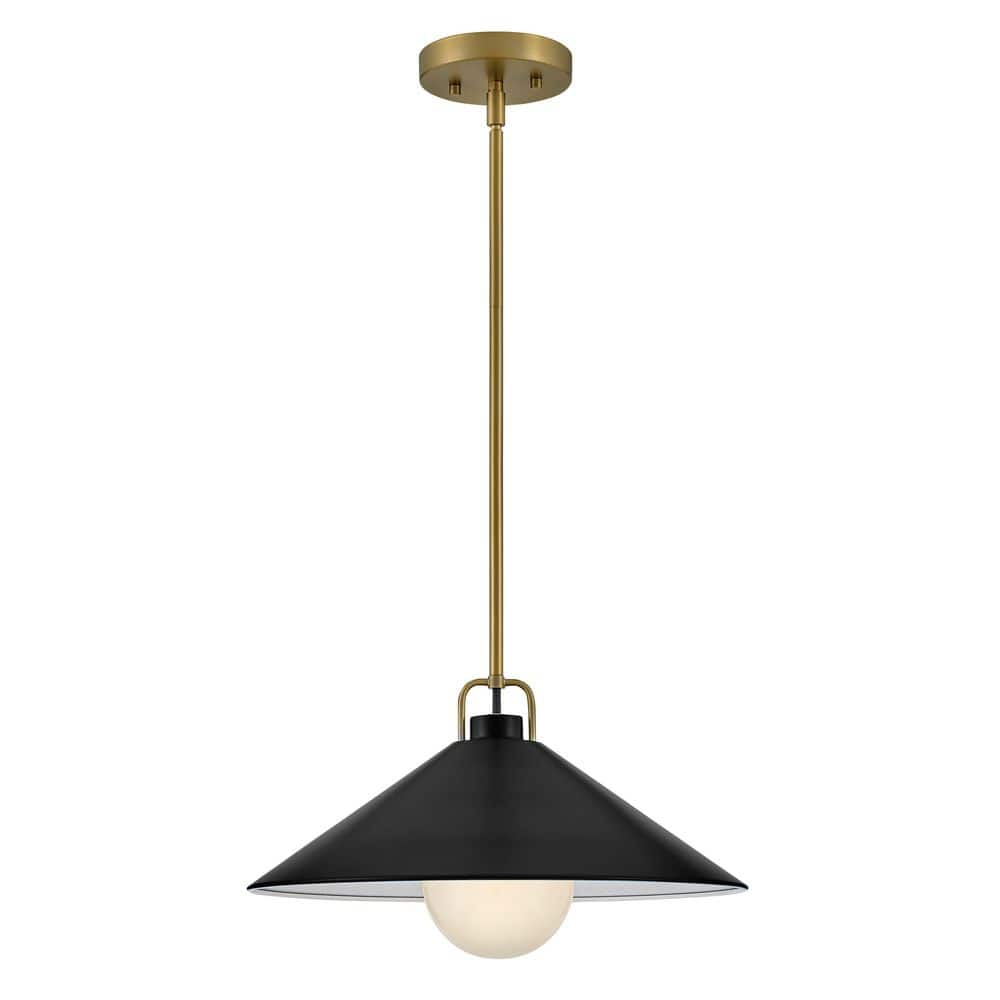 Dar Potter Easy Fit Metal Cone Ceiling Pendant Lamp Shade Aged Brass