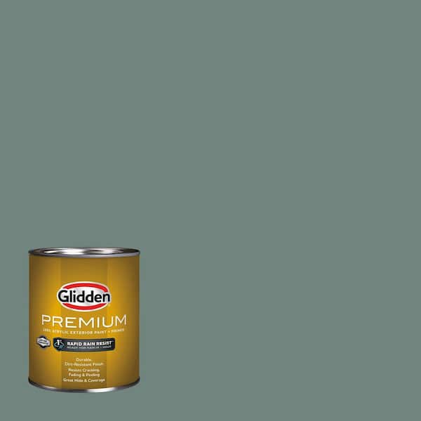 Glidden Premium 1 qt. PPG1136-6 Dwarf Spruce Flat Exterior Latex