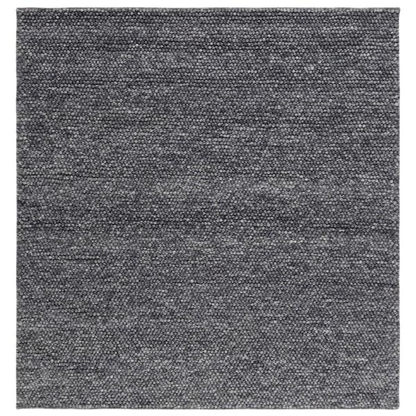 Natura Dark Gray 4 ft. x 4 ft. Gradient Square Area Rug