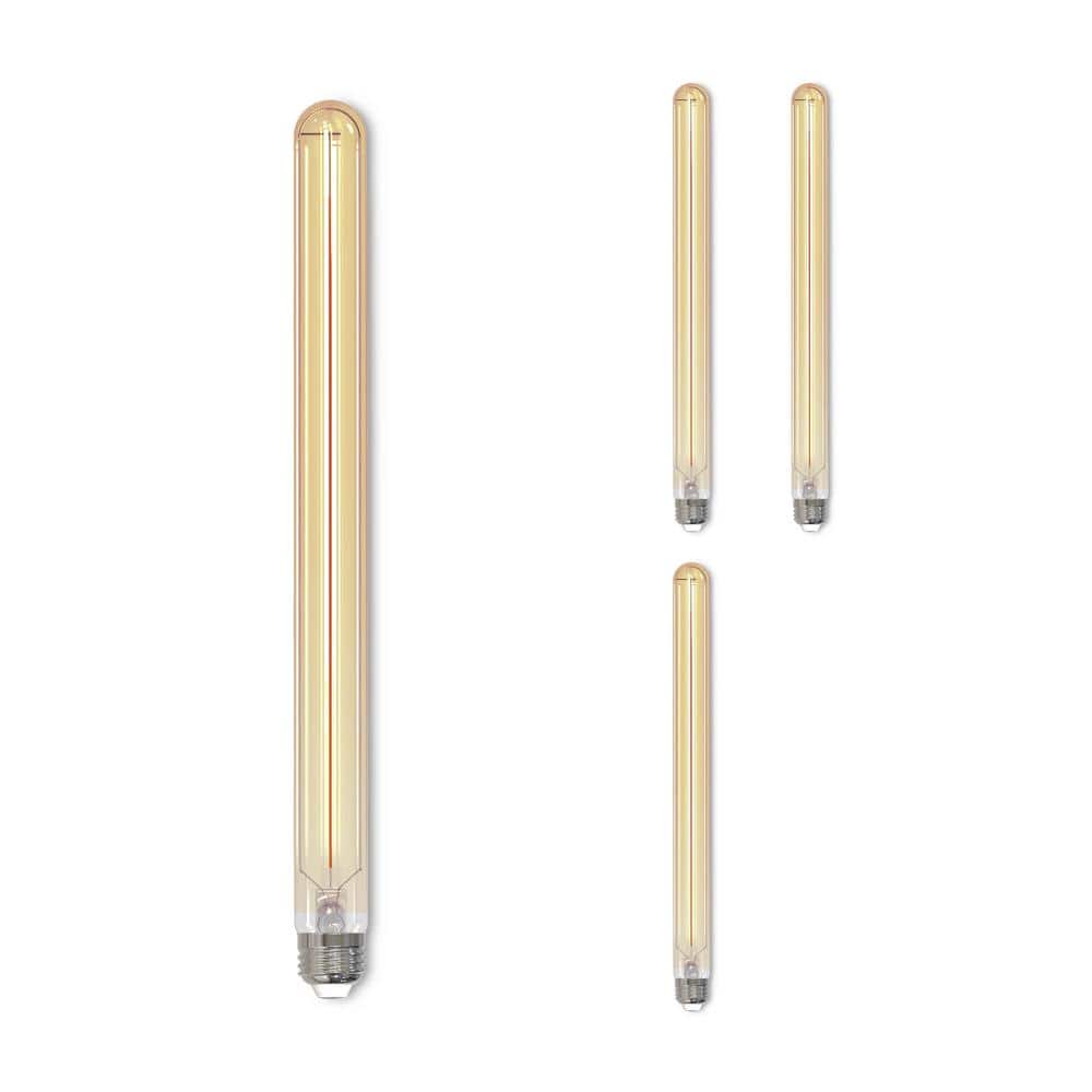 25-Watt Equivalent Amber Light T9 Long (E26) Medium Screw Base Dimmable Ant