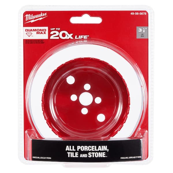 Milwaukee 3-1/2 in. Diamond Max Hole Saw 49-56-5678 - The