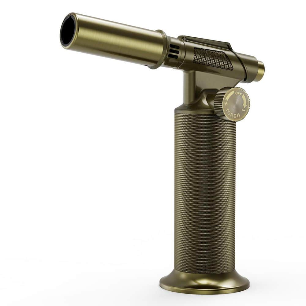 5.7 in. Refillable Adjustable Butane Torch Lighter for Baking, Cooking and Welding Gold