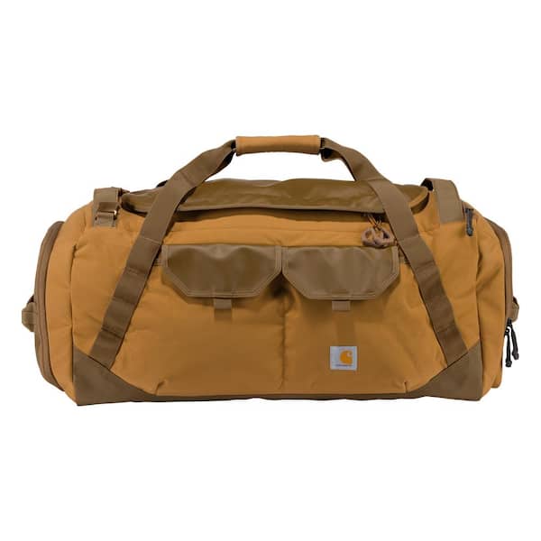 Carhartt 3.94 in. 75L Nylon Heavy-Haul Utility Duffel Backpack Brown OS
